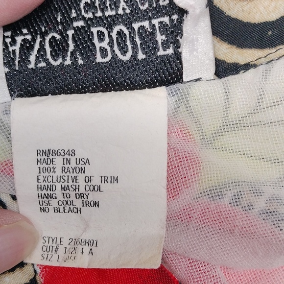 Vintage Nancy Bolen For City Girl Women's Button Up Blouse Size Large - Picture 3 of 12